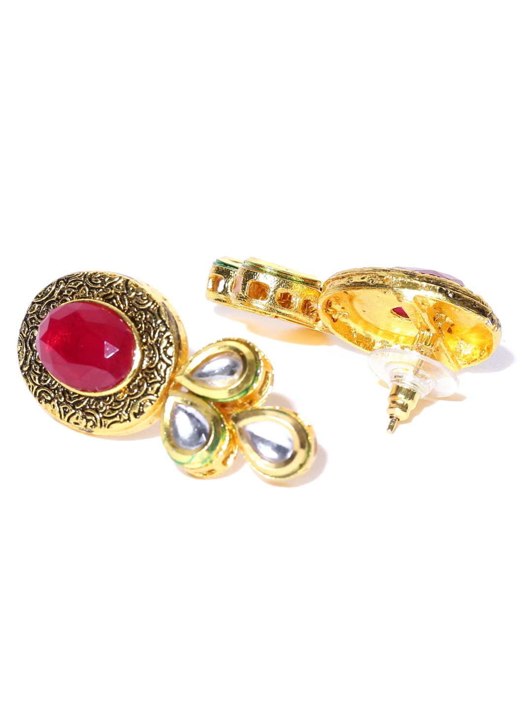 YouBella Multicoloured Stone-Studded Jewellery Set